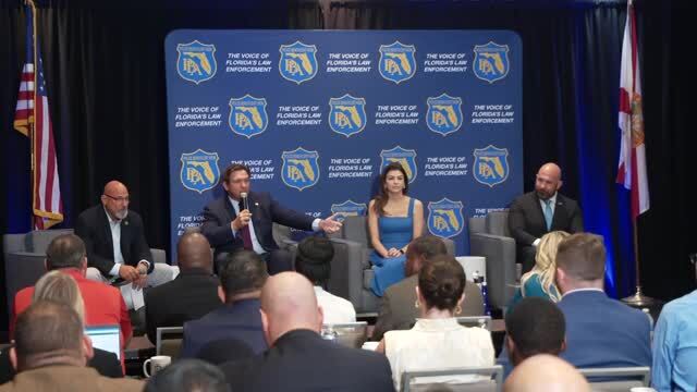 Governor DeSantis, First Lady DeSantis, and Lt. Governor Collins Speak at PBA Leadership Conference